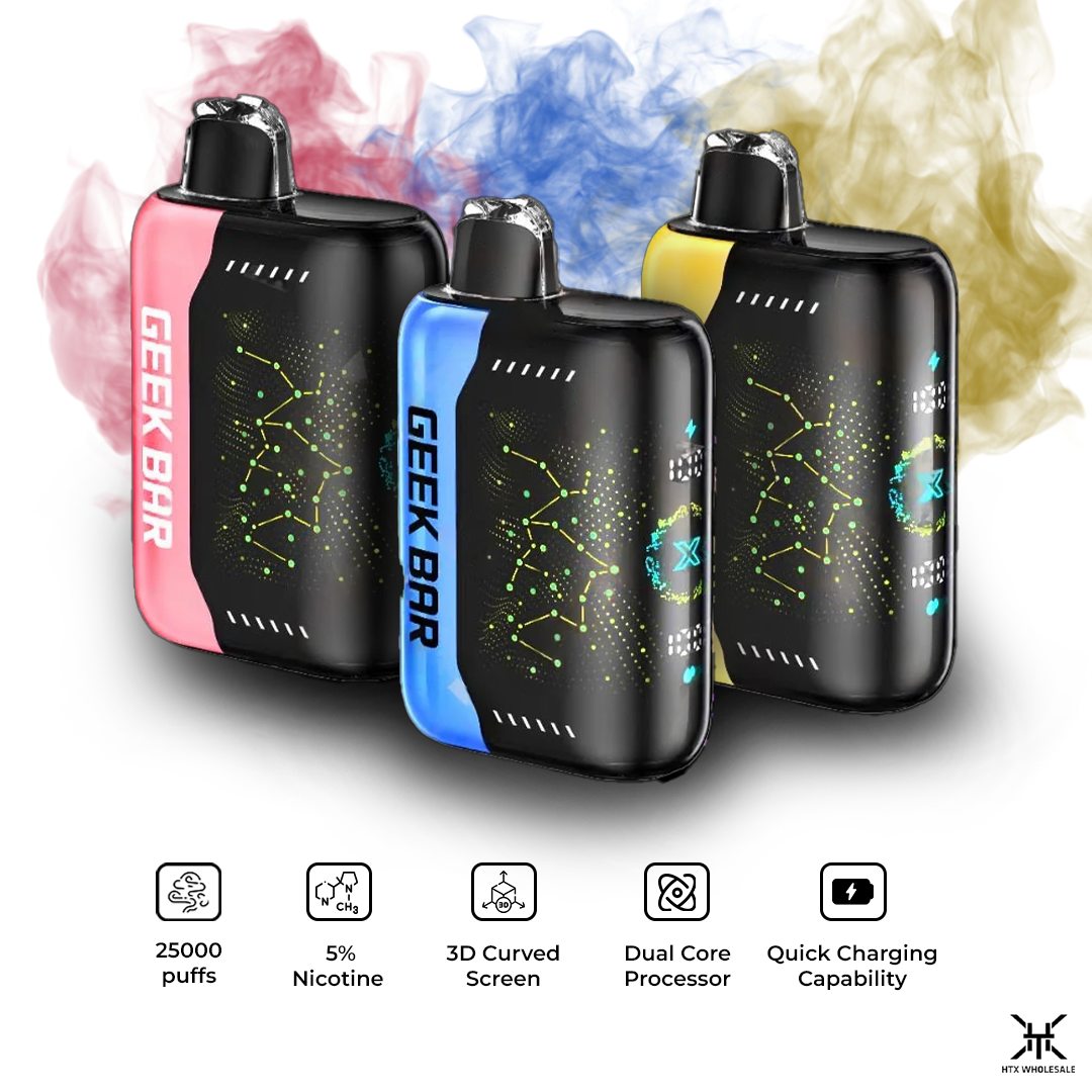 Geek Bar Pulse X 25000 Puff Disposable Vape | Pack Of 5 – HTX WHOLESALE