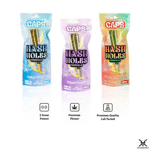 Caps Hash Holes Pre-Rolls 2CT | Pack of 10