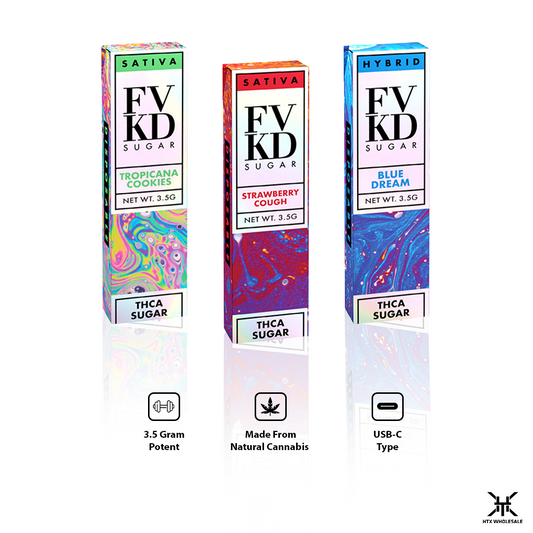 FVKD Exotics THCA Sugar Disposable 3.5G | Pack of 6