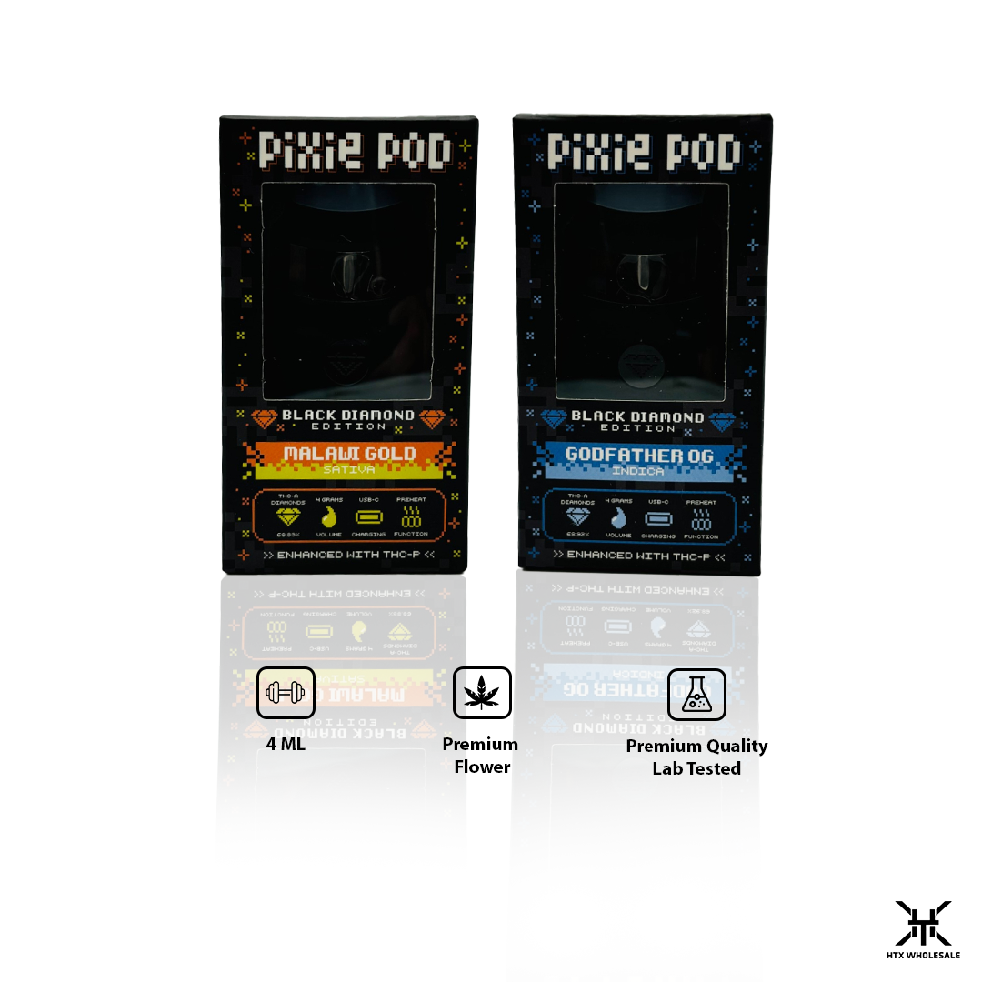 Pixie Pod Black Diamond THCA THCP Disposable 4ML | Pack of 5