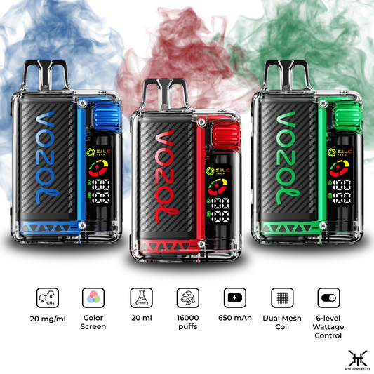 Vozol Vista Series 16000 Puffs Disposable Vape | Pack of 5