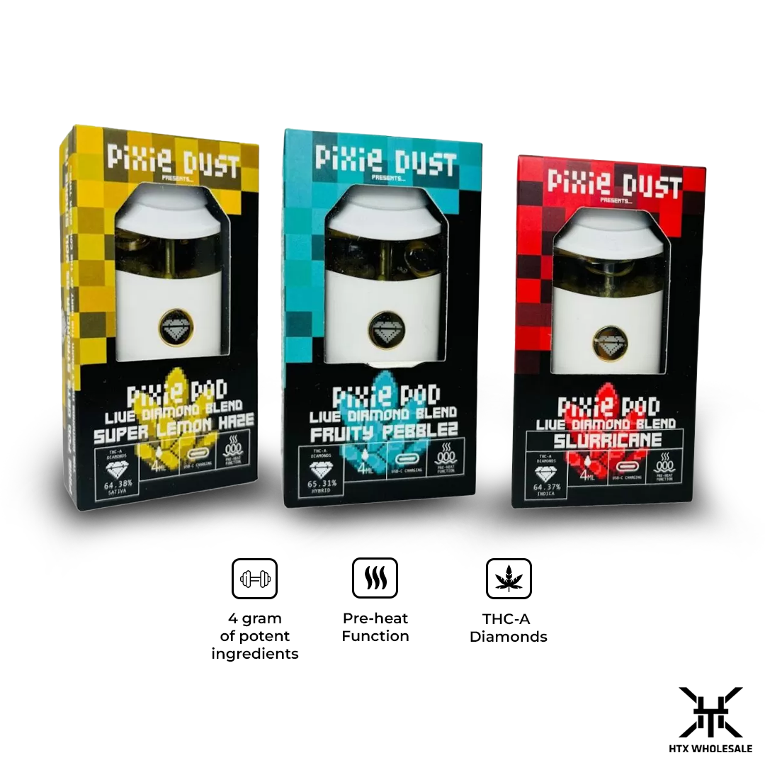 Pixie Pod Live Diamonds THCA 4g Disposable | Pack of 5