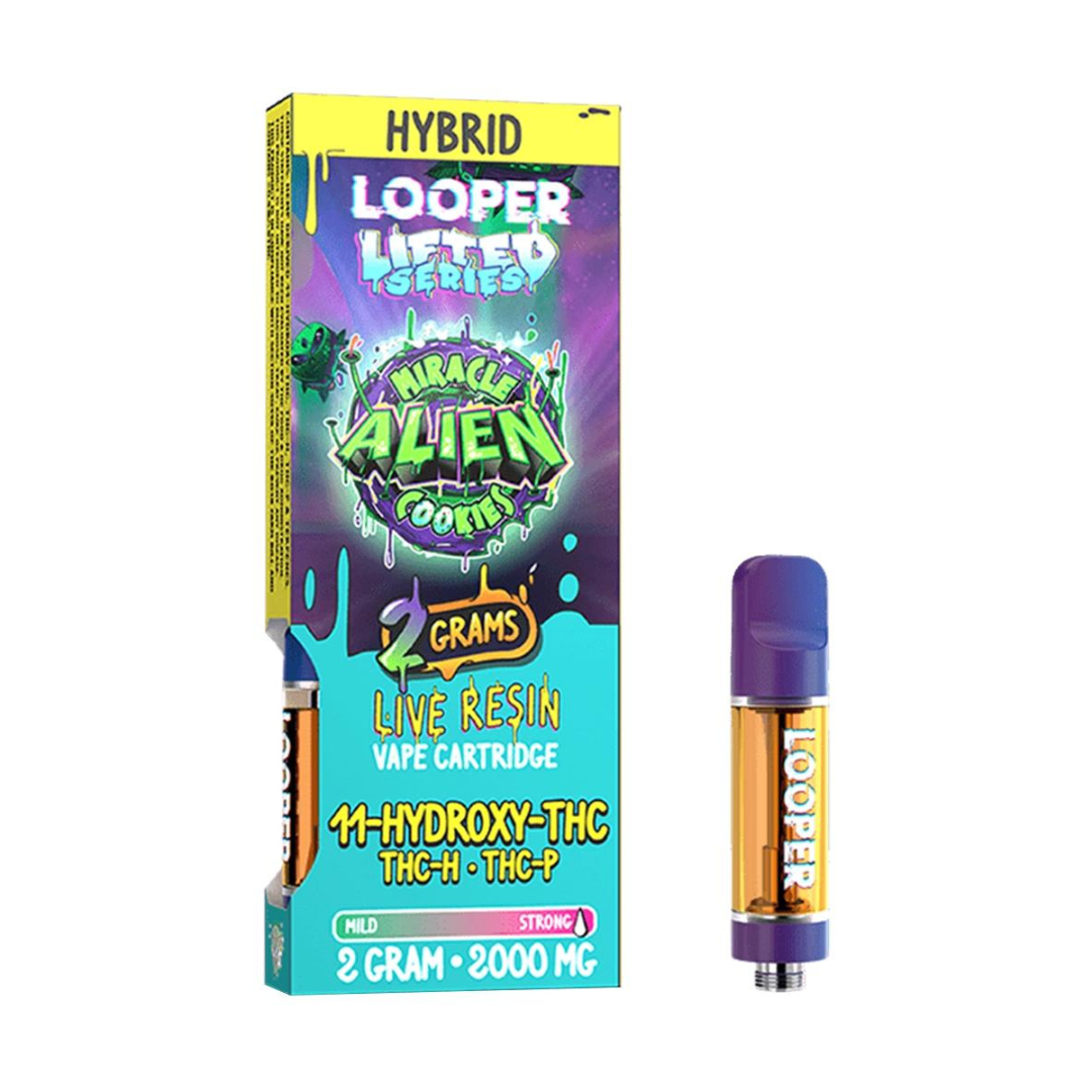 Looper XL 2g THC-A+ 11 Hydroxy THC+ THC-P Carts | Pack of 5 – HTX WHOLESALE