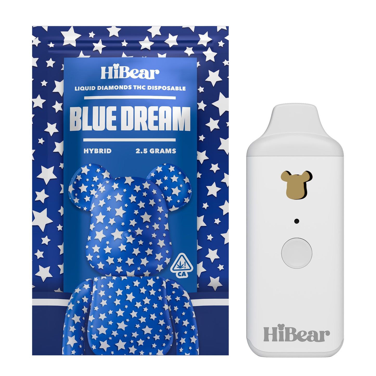 HiBear 2.5g Liquid Diamond THC Disposable -Single Pack