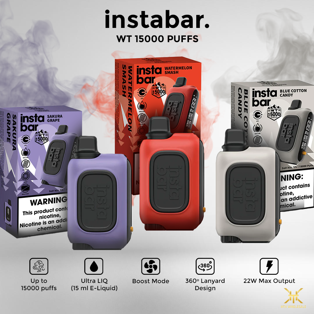 Insta Bar WT 15000 Puffs Vape Disposable | Pack of 5