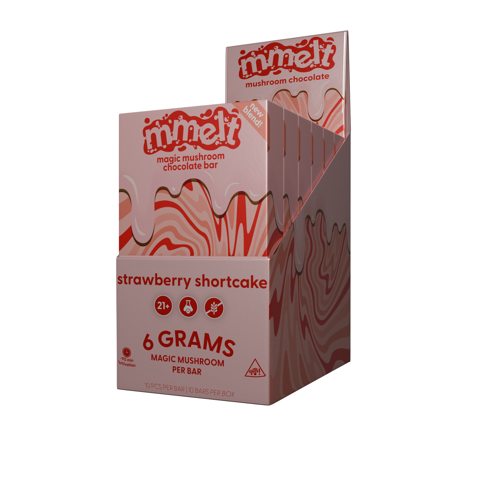 Chapo Mmelt 6g Magic Mushroom Chocolate Bar Pack Of 6 Htx Wholesale