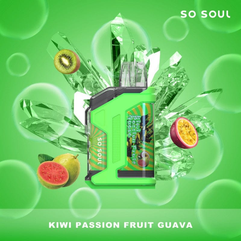 Single / Kiwi Passion Fruit Guava So Soul Nola Bar Vape 10K