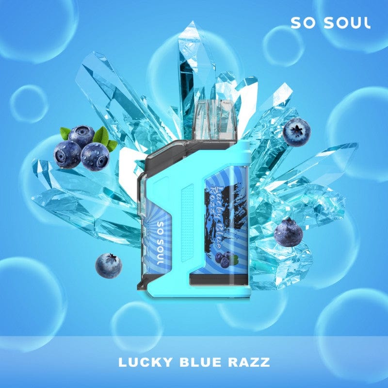 Single / Lucky Blue Razz So Soul Nola Bar Vape 10K