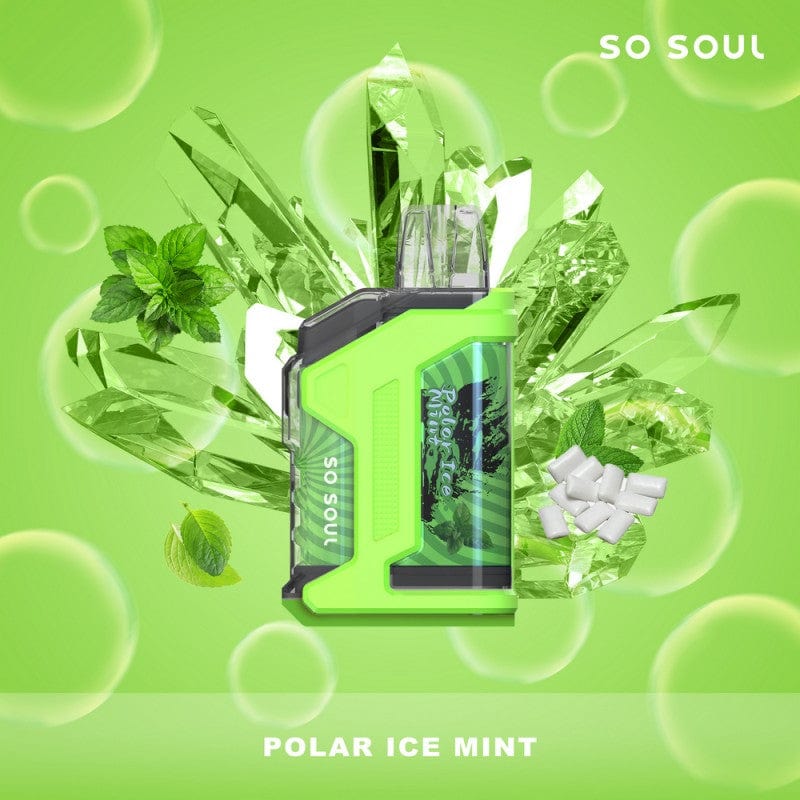 Single / Polar Ice Mint So Soul Nola Bar Vape 10K