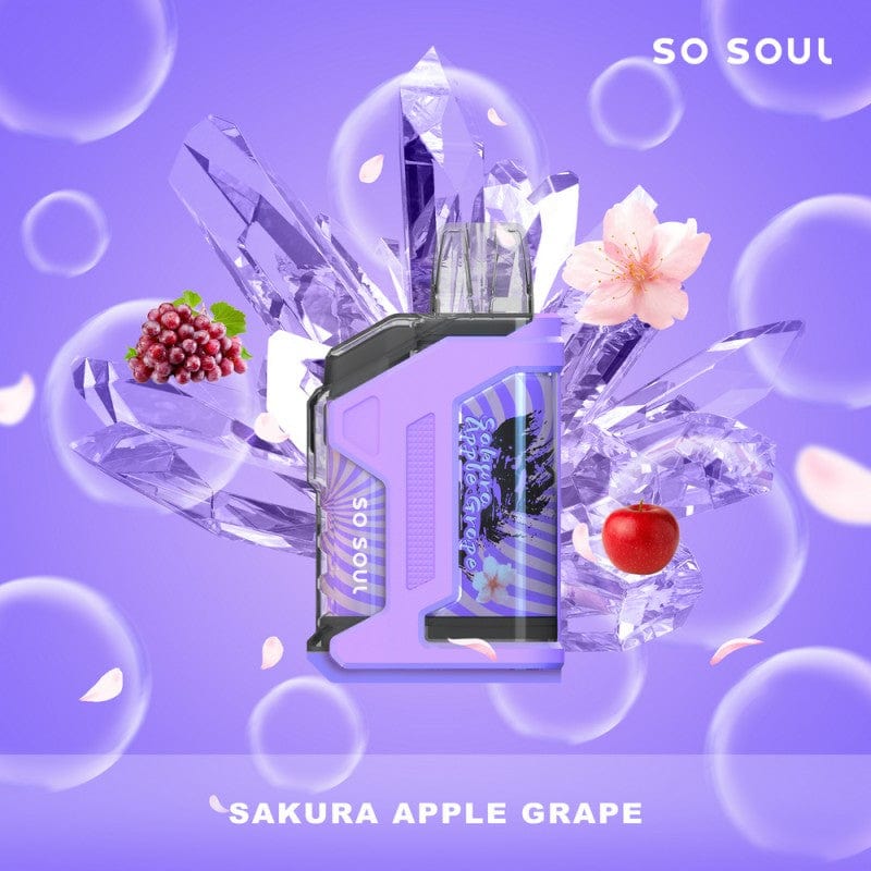 Single / Sakura Apple Grape So Soul Nola Bar Vape 10K